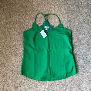 NWT J Crew Green Dress Tank Size 2